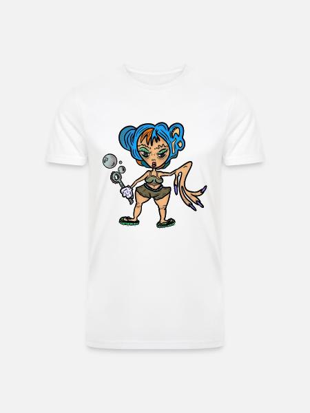 BUBBLE BLOWER - Men’s Tri-Blend Organic T-Shirt - 