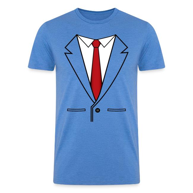 Business Suit With Red Tie