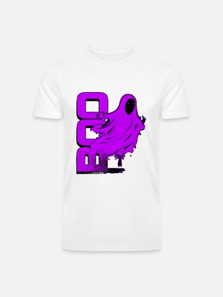 Ghost Of Disapproval - Purple Halftone - Men’s Tri-Blend Organic T-Shirt -