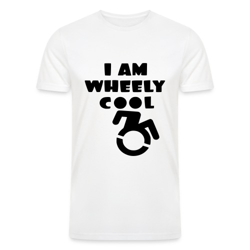 I am wheely cool. for real wheelchair users * - Men’s Tri-Blend Organic T-Shirt