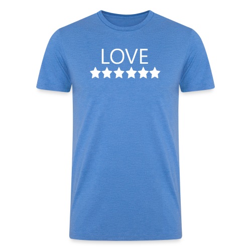 LOVE (White font) - Men’s Tri-Blend Organic T-Shirt