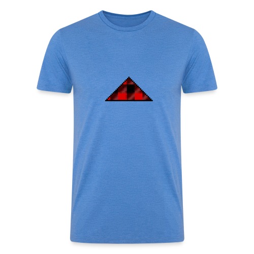 Plaid Half-Diamond - Men’s Tri-Blend Organic T-Shirt