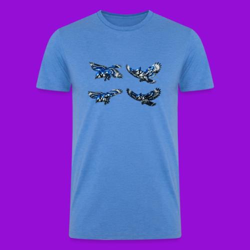Silver Blue Jay Flight Stages - Men’s Tri-Blend Organic T-Shirt
