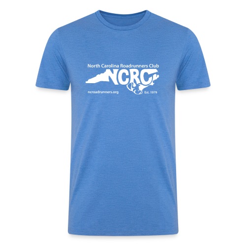 NCRC White Logo1 - Men’s Tri-Blend Organic T-Shirt