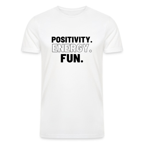 Positivity Energy and Fun Lite - Men’s Tri-Blend Organic T-Shirt