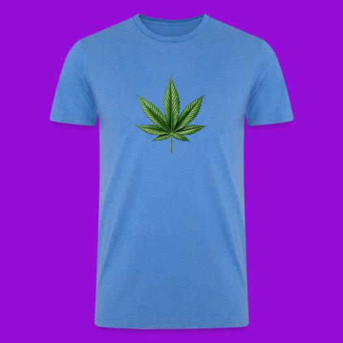 Cannabis Leaf - Men’s Tri-Blend Organic T-Shirt