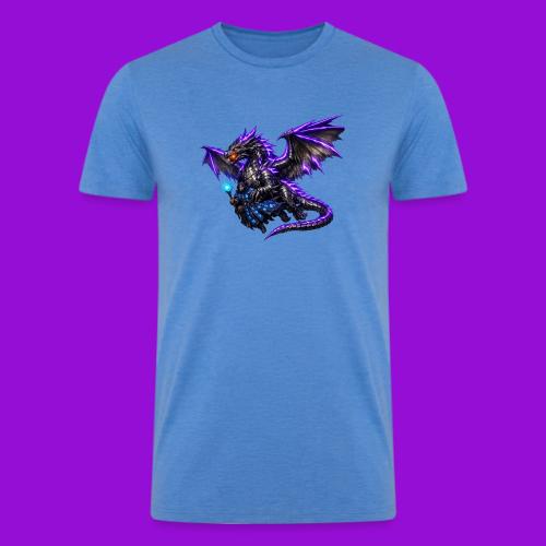 Neon Dragon and Battle Mage - Men’s Tri-Blend Organic T-Shirt
