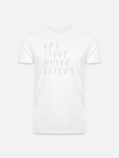 Eat Sleep Queef Repeat - Men’s Tri-Blend Organic T-Shirt -
