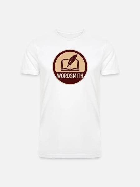 Wordsmith Quill Open Book - Men’s Tri-Blend Organic T-Shirt -