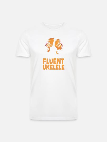 Hawaiian Ukulele Uke I Speak - Men’s Tri-Blend Organic T-Shirt -
