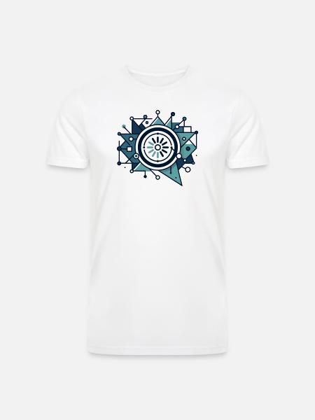 Circuit Starburst Emblem - Men’s Tri-Blend Organic T-Shirt - 