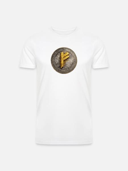 Rune Coin of Dawn - Men’s Tri-Blend Organic T-Shirt -