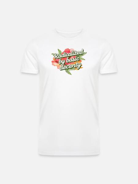 Radicalized by Basic Decency - Men’s Tri-Blend Organic T-Shirt -