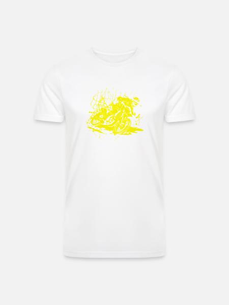 Neon Splash Chaos - Men’s Tri-Blend Organic T-Shirt -