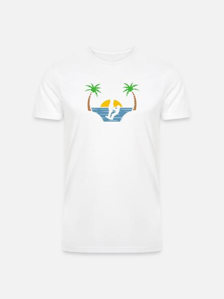 Beach Water Sports Windsurfing - Men’s Tri-Blend Organic T-Shirt -