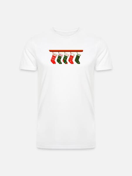 christmas socks t shirt design - Men’s Tri-Blend Organic T-Shirt -