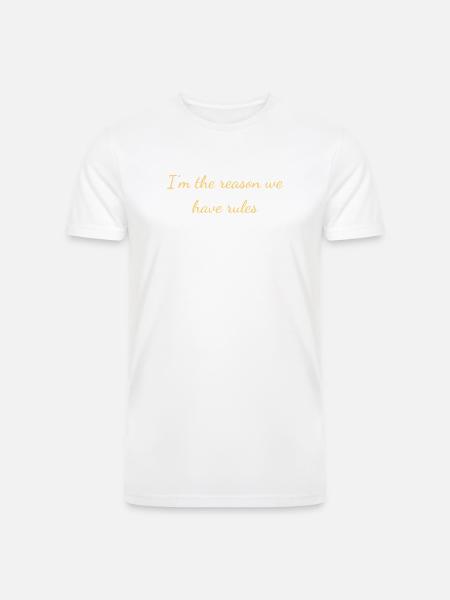 I'm The Reason Rules - Men’s Tri-Blend Organic T-Shirt -