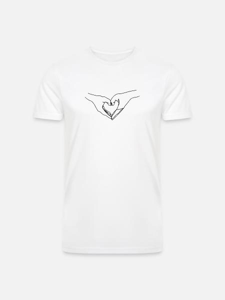 hand love - Men’s Tri-Blend Organic T-Shirt -
