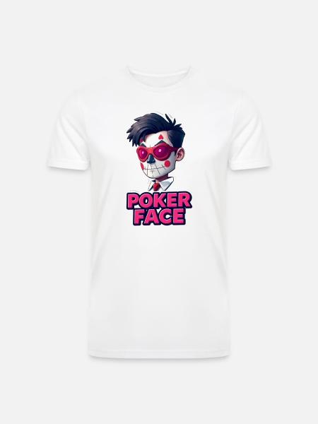 Poker Face - Men’s Tri-Blend Organic T-Shirt -