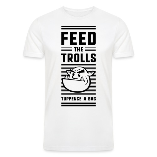 Feed the Trolls T-Shirt - Men’s Tri-Blend Organic T-Shirt