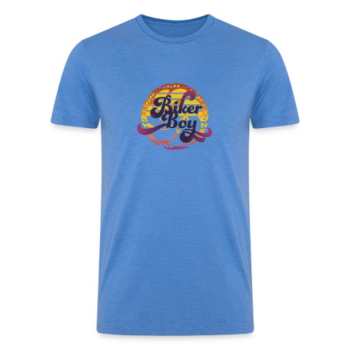 biker boy blue - Men’s Tri-Blend Organic T-Shirt