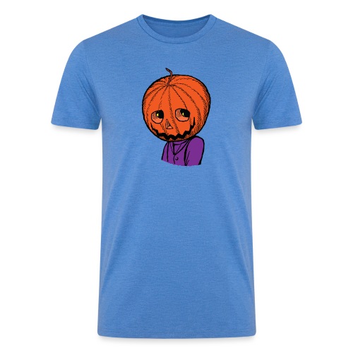 Pumpkin Head Halloween - Men’s Tri-Blend Organic T-Shirt