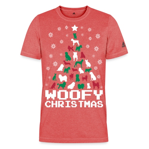 Woofy Christmas Tree - Adidas Men's Recycled Performance T-Shirt