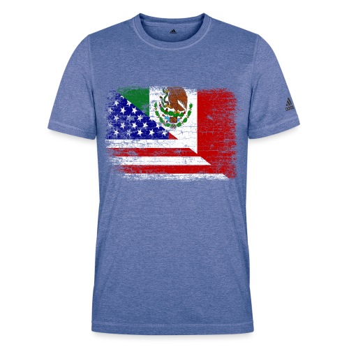 Vintage Mexican American Flag - Adidas Men's Recycled Performance T-Shirt