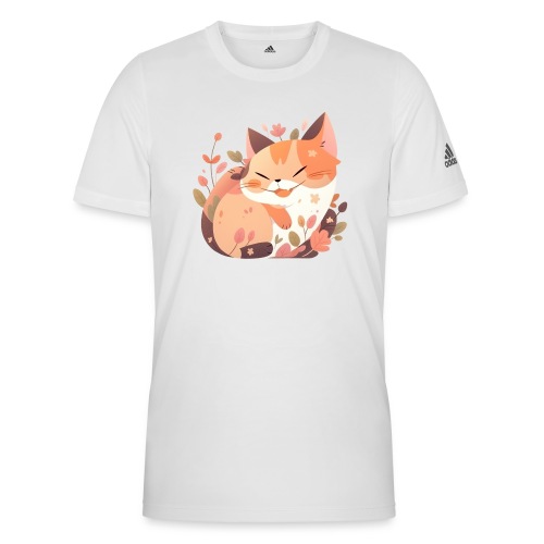 Smiling Cat - Adidas Men's Recycled Performance T-Shirt