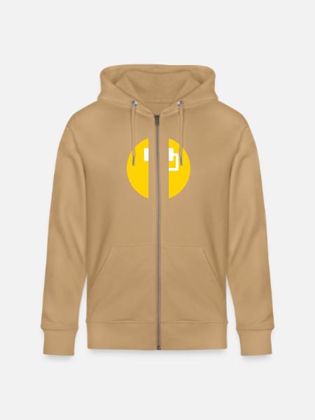 Paint Roller Symbol - Stanley/Stella Cultivator Organic Zip Hoodie - latte