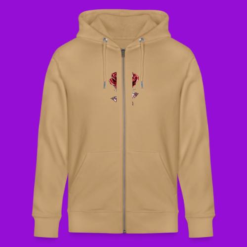 2 Set - Silver and Gold Roses - Stanley/Stella Cultivator Organic Zip Hoodie