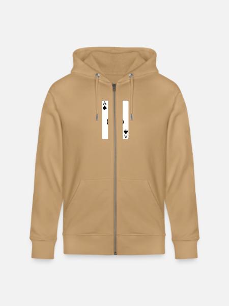 The Ace of Spades - Stanley/Stella Cultivator Organic Zip Hoodie - latte
