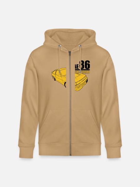 Toyota AE86 - Stanley/Stella Cultivator Organic Zip Hoodie - latte
