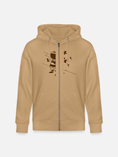 Prisoner - Blindfolded - Stanley/Stella Cultivator Organic Zip Hoodie - latte