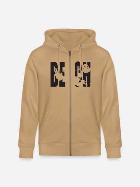 Bench Press - Stanley/Stella Cultivator Organic Zip Hoodie - latte