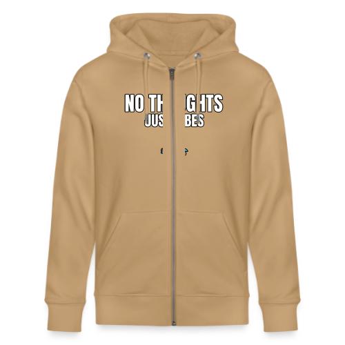 No Thoughts Just Vibes Funny Frog Shirt - Stanley/Stella Cultivator Organic Zip Hoodie