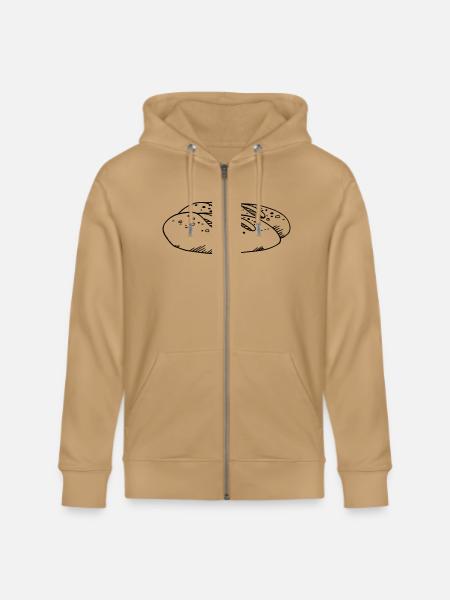 Bread - Stanley/Stella Cultivator Organic Zip Hoodie - latte