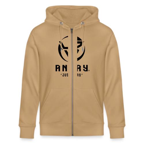YBAngry Badge of Peace White Just Play - Stanley/Stella Cultivator Organic Zip Hoodie