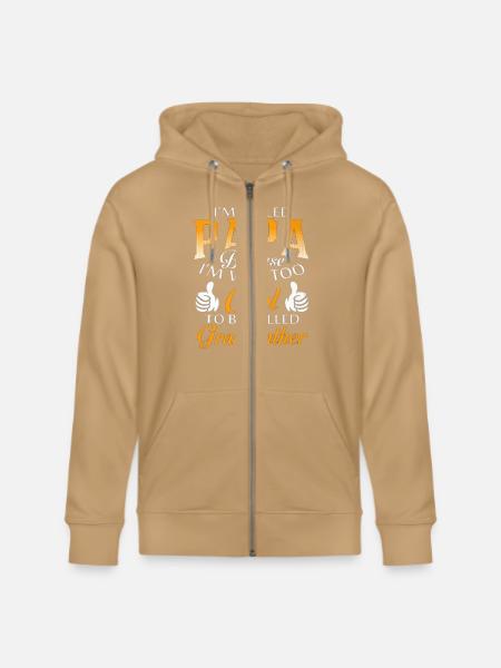 Papa - Stanley/Stella Cultivator Organic Zip Hoodie - latte
