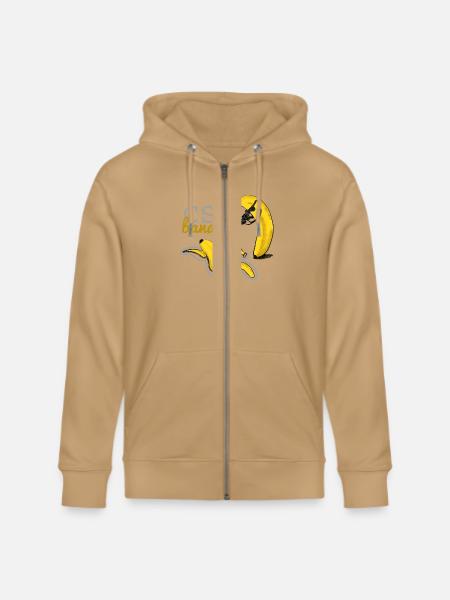 CSI BANANA - banana kill - Stanley/Stella Cultivator Organic Zip Hoodie - latte