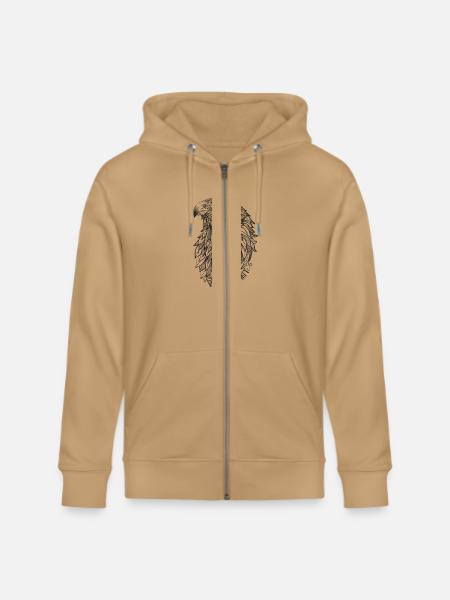 EAGLE Pure Spirit - Stanley/Stella Cultivator Organic Zip Hoodie - latte