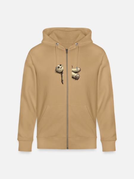 Voodoo Doll - Stanley/Stella Cultivator Organic Zip Hoodie - latte