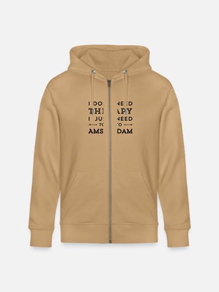 Amsterdam - Stanley/Stella Cultivator Organic Zip Hoodie - latte