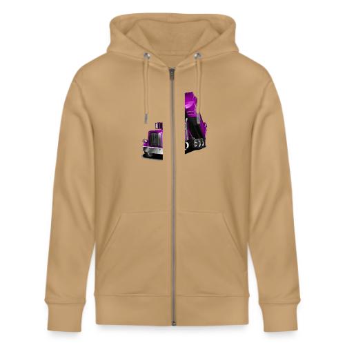 Dump Truck Purple - Stanley/Stella Cultivator Organic Zip Hoodie