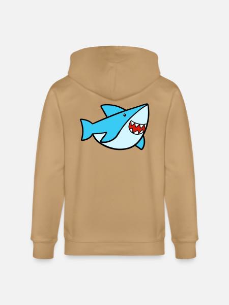 Sweet Shark - Stanley/Stella Cultivator Organic Zip Hoodie - latte