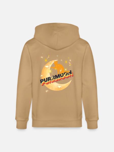 PURRMOON - Stanley/Stella Cultivator Organic Zip Hoodie - latte