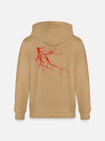 Thunderbolt - Stanley/Stella Cultivator Organic Zip Hoodie - latte