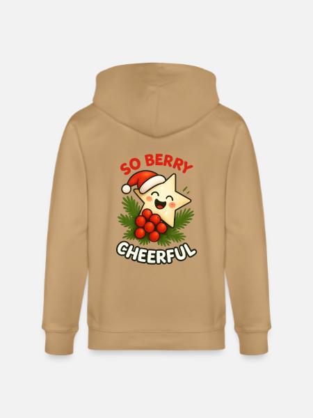 So Berry Cheerful - Stanley/Stella Cultivator Organic Zip Hoodie - latte
