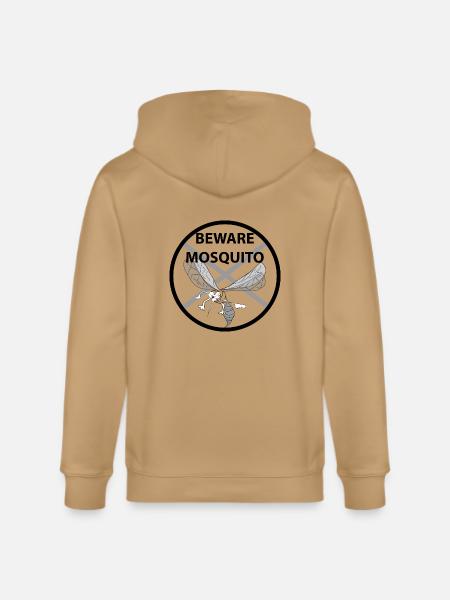 beware mosquito - Stanley/Stella Cultivator Organic Zip Hoodie - latte