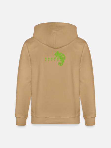 Comma Chameleon - Stanley/Stella Cultivator Organic Zip Hoodie - latte